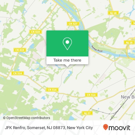 JFK Renfro, Somerset, NJ 08873 map