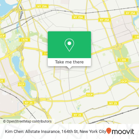 Kim Chen: Allstate Insurance, 164th St map