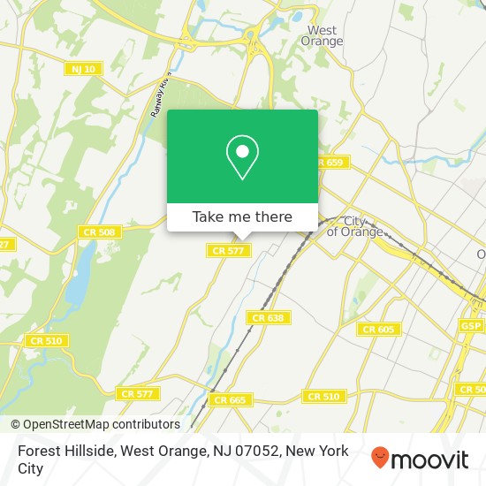Forest Hillside, West Orange, NJ 07052 map