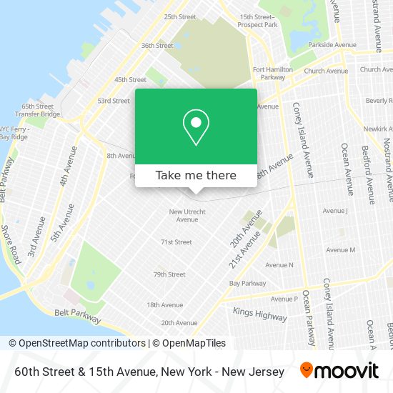 Mapa de 60th Street & 15th Avenue