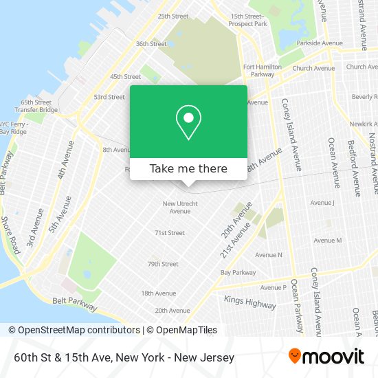 Mapa de 60th St & 15th Ave