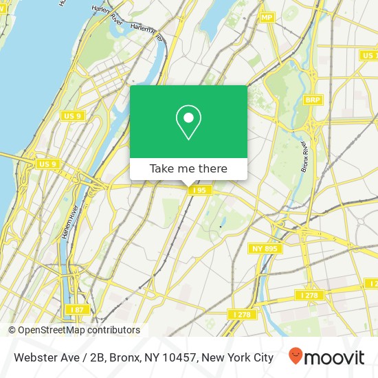Webster Ave / 2B, Bronx, NY 10457 map
