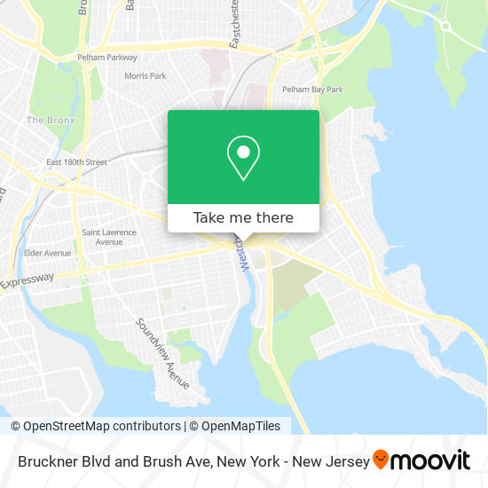 Mapa de Bruckner Blvd and Brush Ave