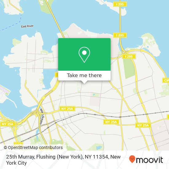 Mapa de 25th Murray, Flushing (New York), NY 11354