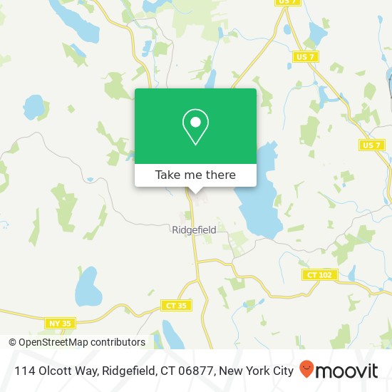 Mapa de 114 Olcott Way, Ridgefield, CT 06877