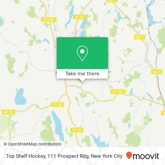 Mapa de Top Shelf Hockey, 111 Prospect Rdg