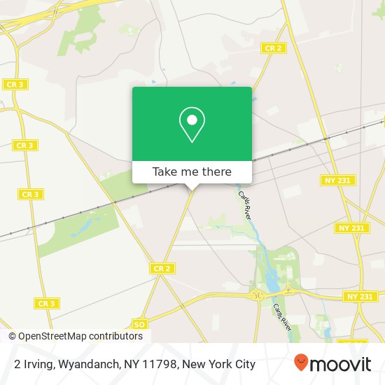 Mapa de 2 Irving, Wyandanch, NY 11798