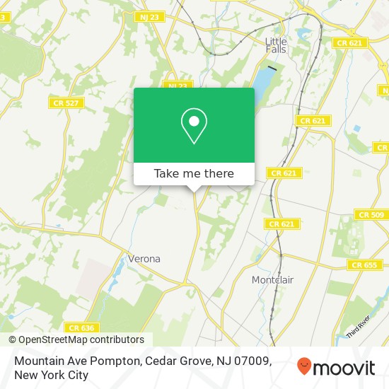 Mountain Ave Pompton, Cedar Grove, NJ 07009 map