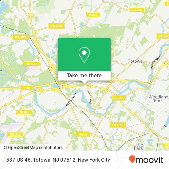 Mapa de 537 US-46, Totowa, NJ 07512