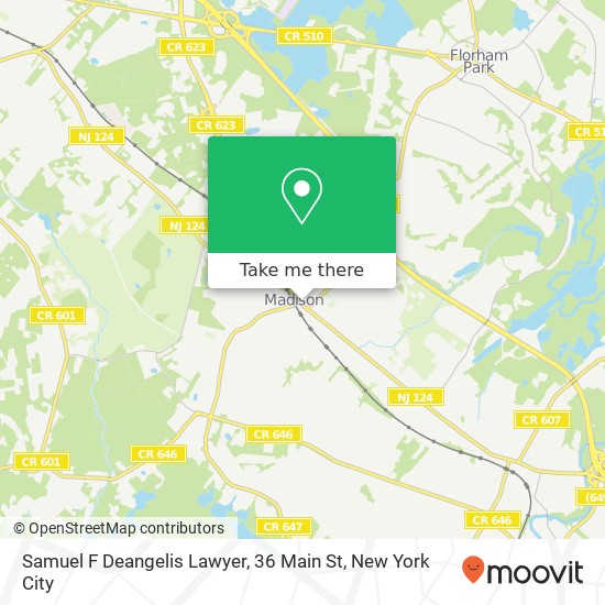 Mapa de Samuel F Deangelis Lawyer, 36 Main St