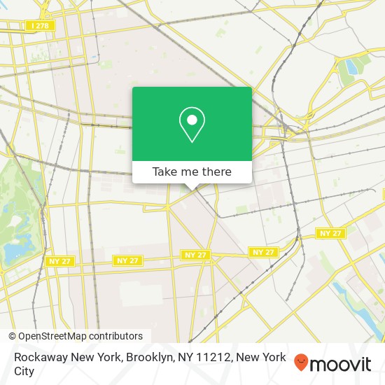 Rockaway New York, Brooklyn, NY 11212 map