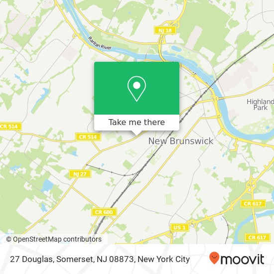 Mapa de 27 Douglas, Somerset, NJ 08873