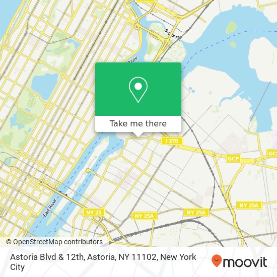Mapa de Astoria Blvd & 12th, Astoria, NY 11102