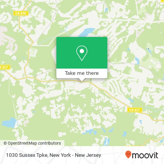 Mapa de 1030 Sussex Tpke, Randolph, NJ 07869