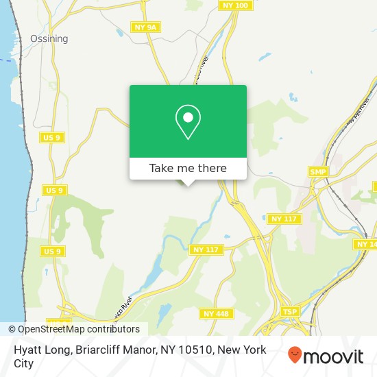 Mapa de Hyatt Long, Briarcliff Manor, NY 10510