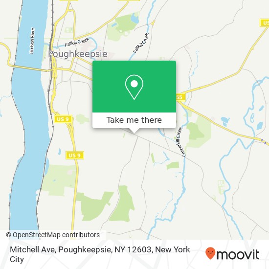 Mitchell Ave, Poughkeepsie, NY 12603 map