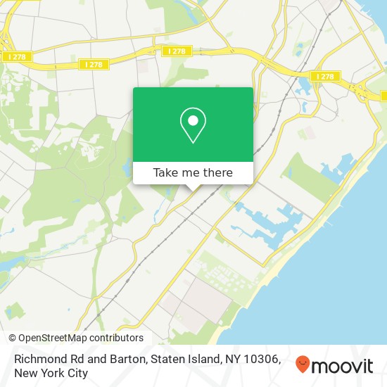 Richmond Rd and Barton, Staten Island, NY 10306 map