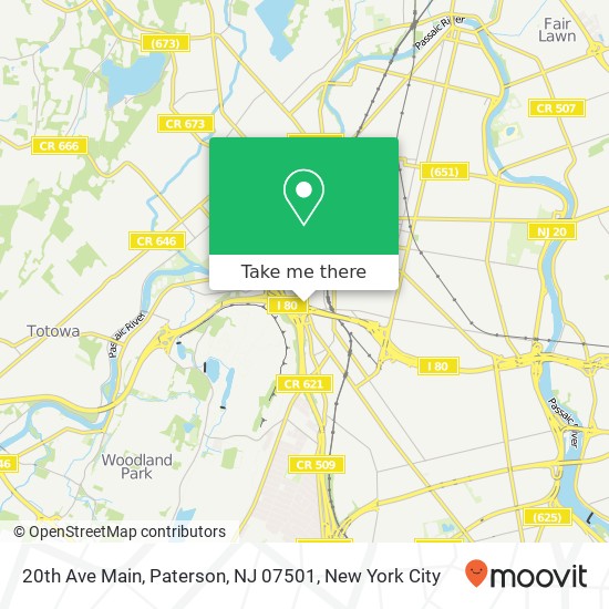 20th Ave Main, Paterson, NJ 07501 map