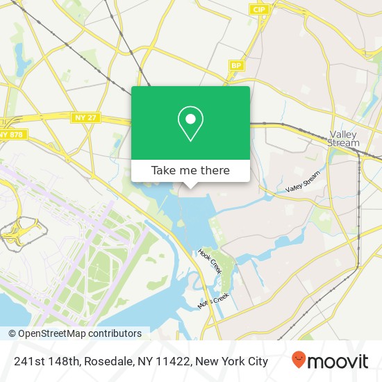 Mapa de 241st 148th, Rosedale, NY 11422