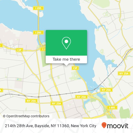 214th 28th Ave, Bayside, NY 11360 map