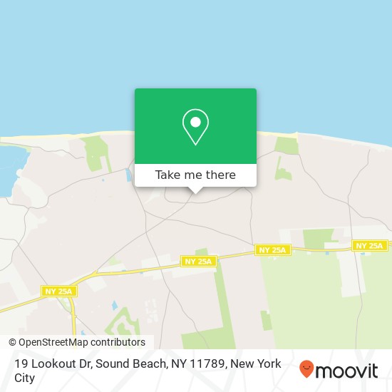 Mapa de 19 Lookout Dr, Sound Beach, NY 11789