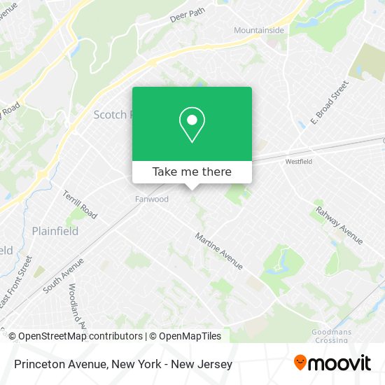 Mapa de Princeton Avenue