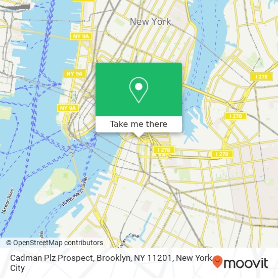 Mapa de Cadman Plz Prospect, Brooklyn, NY 11201