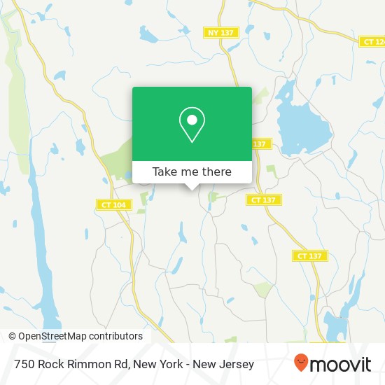 Mapa de 750 Rock Rimmon Rd, Stamford, CT 06903