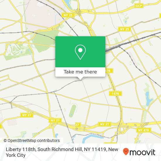 Liberty 118th, South Richmond Hill, NY 11419 map
