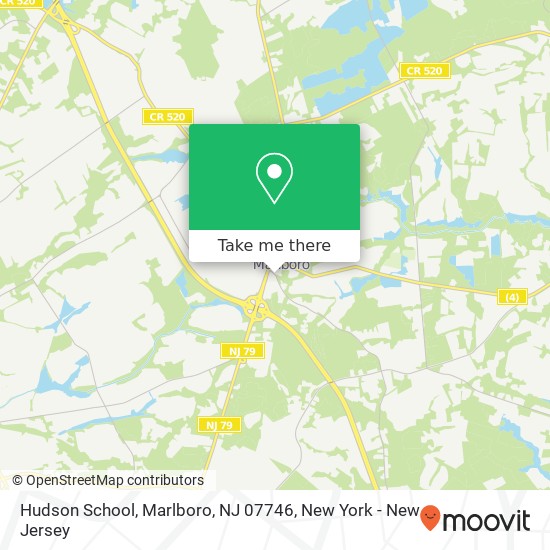 Mapa de Hudson School, Marlboro, NJ 07746