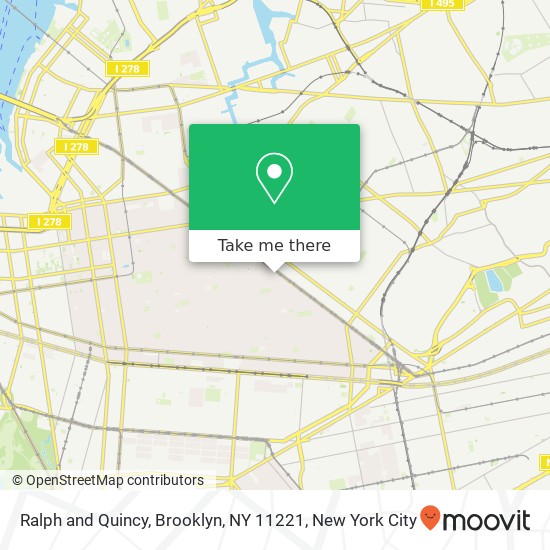Mapa de Ralph and Quincy, Brooklyn, NY 11221