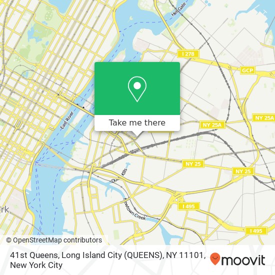 41st Queens, Long Island City (QUEENS), NY 11101 map