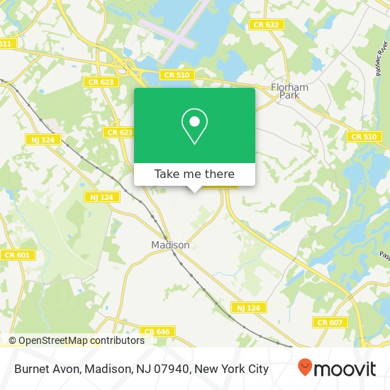 Burnet Avon, Madison, NJ 07940 map