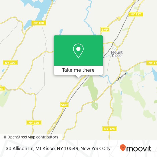 Mapa de 30 Allison Ln, Mt Kisco, NY 10549