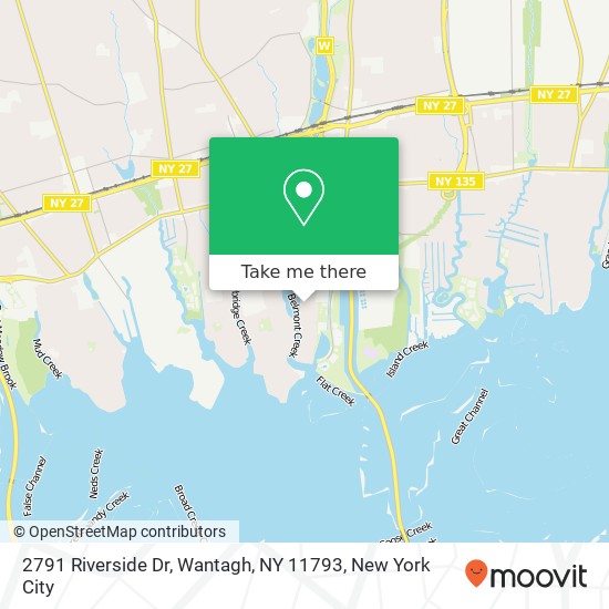 2791 Riverside Dr, Wantagh, NY 11793 map