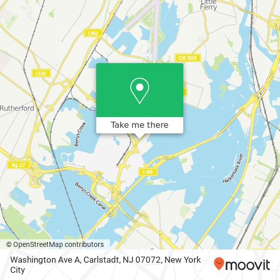 Washington Ave A, Carlstadt, NJ 07072 map