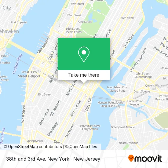 38th and 3rd Ave map