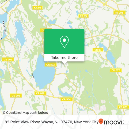 82 Point View Pkwy, Wayne, NJ 07470 map