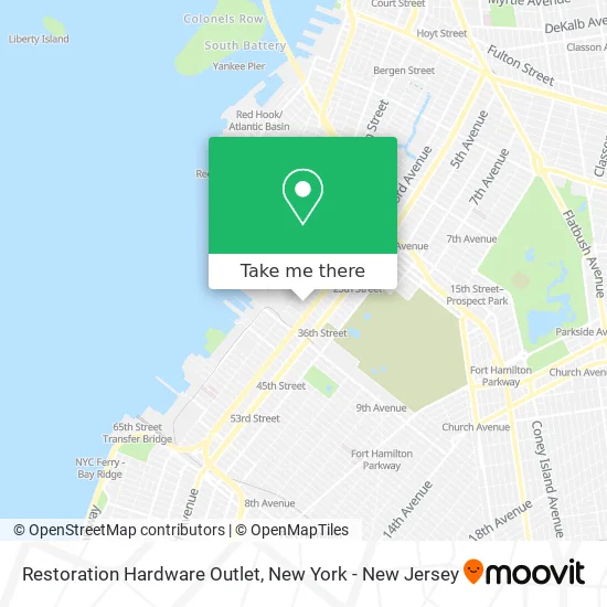 Restoration Hardware Outlet map