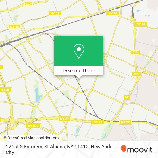 Mapa de 121st & Farmers, St Albans, NY 11412