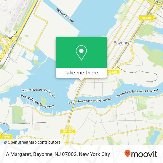 Mapa de A Margaret, Bayonne, NJ 07002