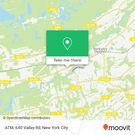 Mapa de ATM, 640 Valley Rd