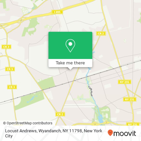 Locust Andrews, Wyandanch, NY 11798 map
