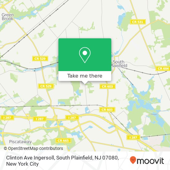 Clinton Ave Ingersoll, South Plainfield, NJ 07080 map