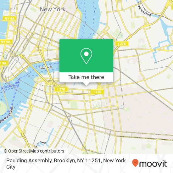 Mapa de Paulding Assembly, Brooklyn, NY 11251