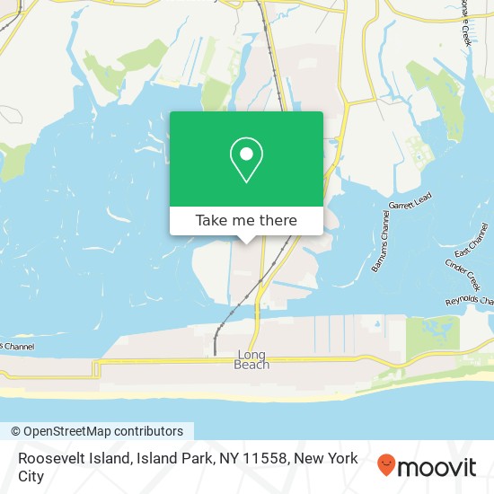 Roosevelt Island, Island Park, NY 11558 map