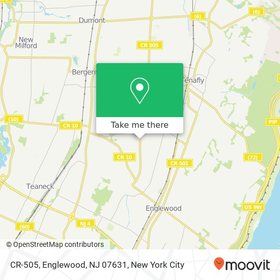 Mapa de CR-505, Englewood, NJ 07631