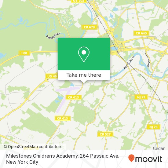 Mapa de Milestones Children's Academy, 264 Passaic Ave
