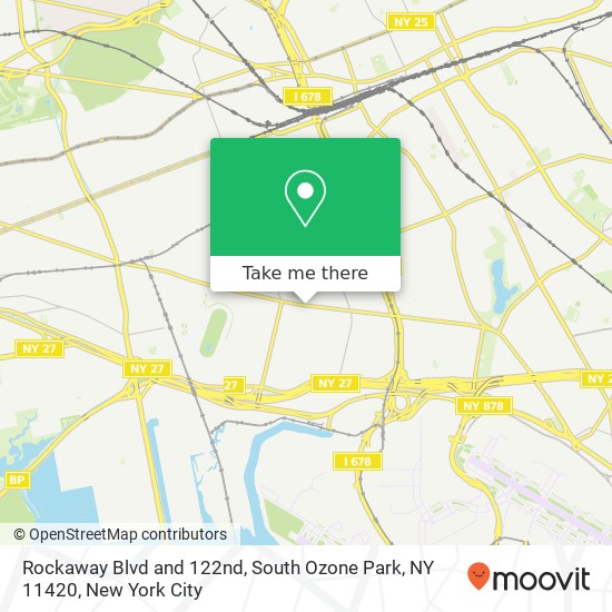 Rockaway Blvd and 122nd, South Ozone Park, NY 11420 map