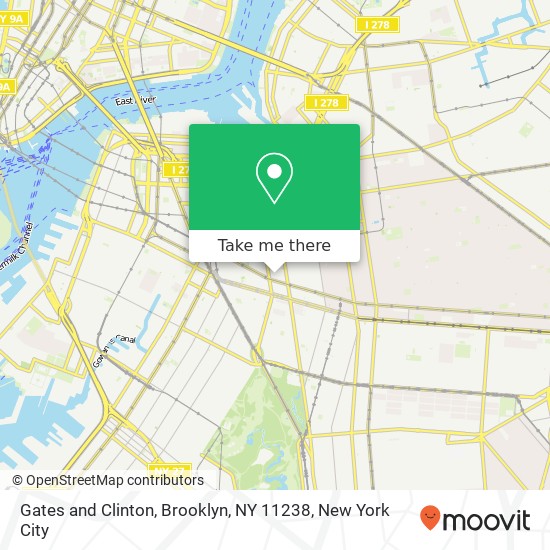 Gates and Clinton, Brooklyn, NY 11238 map